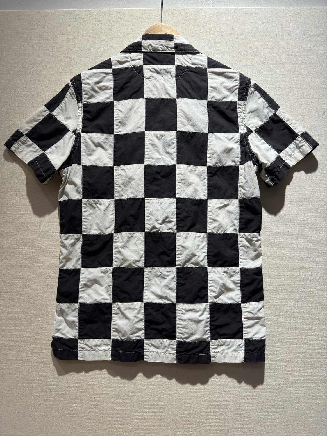 [MADE IN INDIA] 더블알엘 체커드 패치워크 숏 슬리브 셔츠 상품이미지2