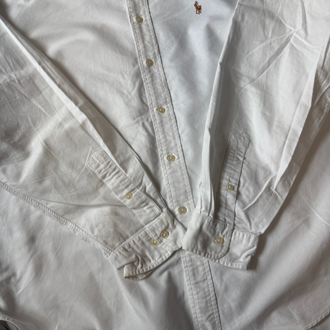 폴로 정품 화이트 멀티 포니 로고 옥스포드 셔츠 상품이미지8