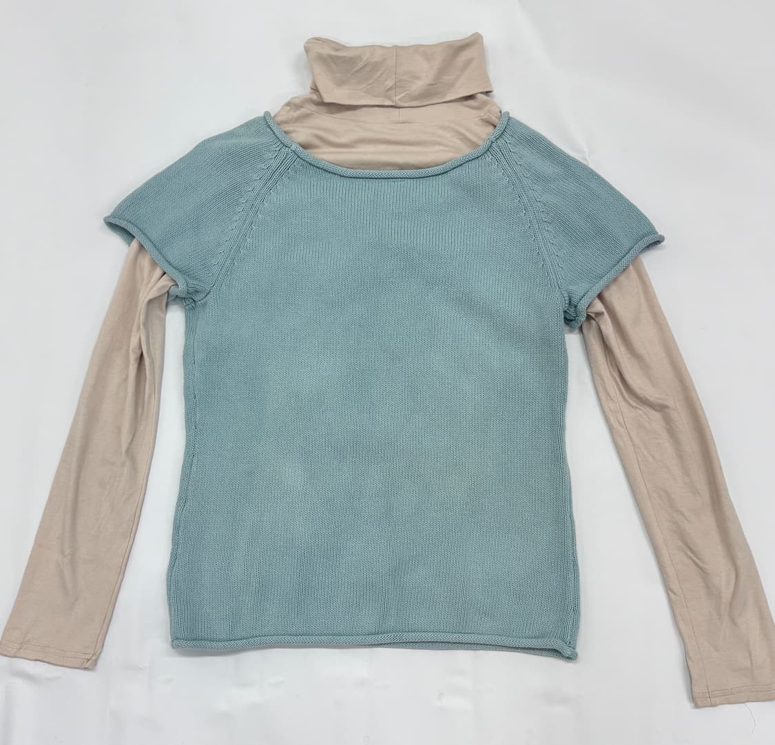 🩵하구미의 러블리 코디세트🩵 하늘색 레이어드 겨울 가을 그런지  상품이미지4