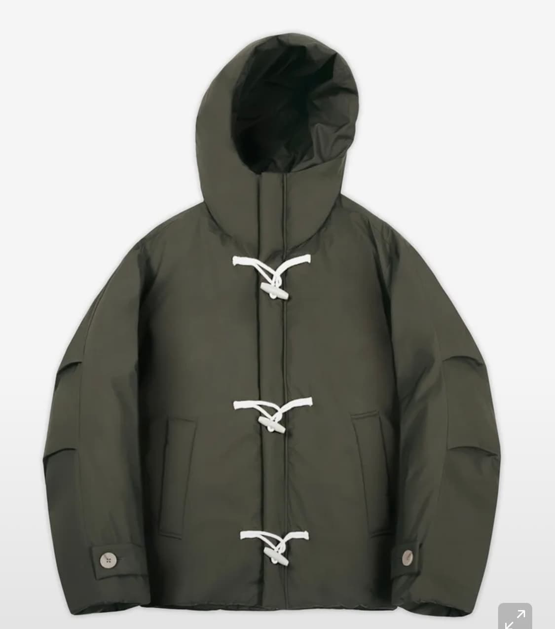 키뮤어 오버핏 더플 후드 숏패딩 (m 새상품) 상품이미지1