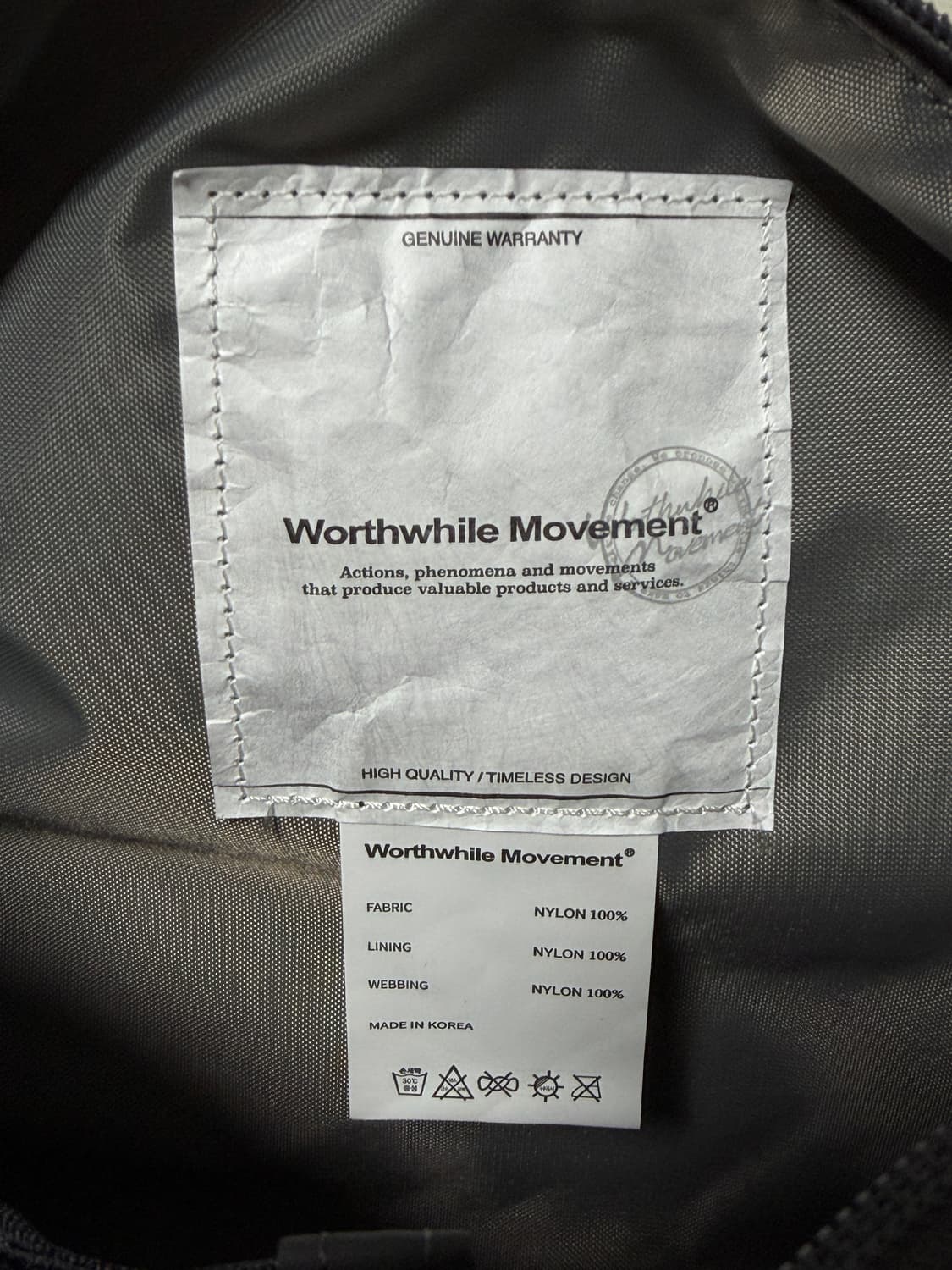 (새상품) 월스와일무브먼트 - CYLINDER BAG  상품이미지4