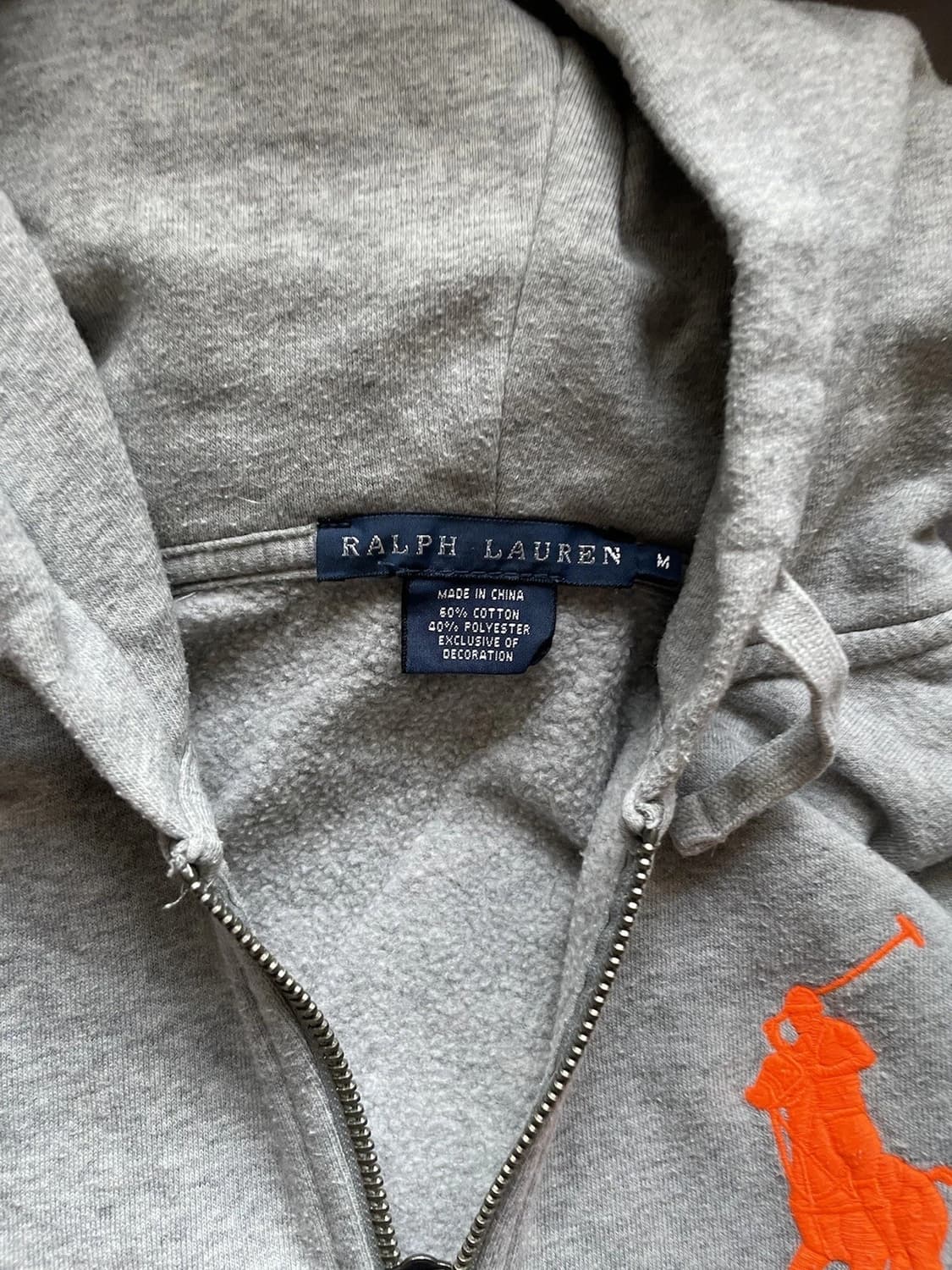 폴로 랄프로렌 빅포니 후드집업 그레이 상품이미지4