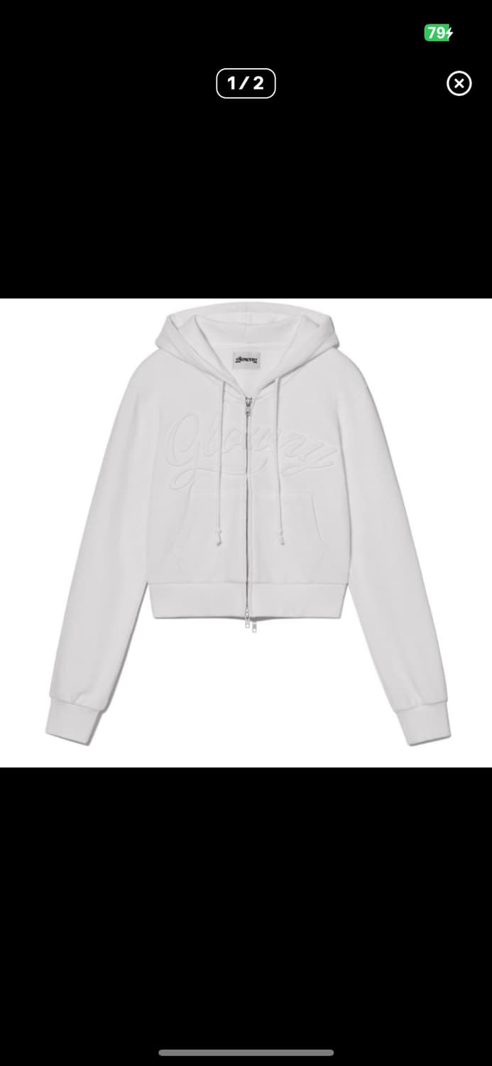 글로니 후드집업 화이트 상품이미지1