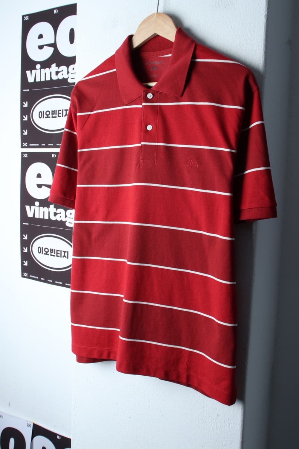 (L-XL) 유니클로 반팔 카라 티셔츠 JW앤더슨 협업 레드-H32509 상품이미지1