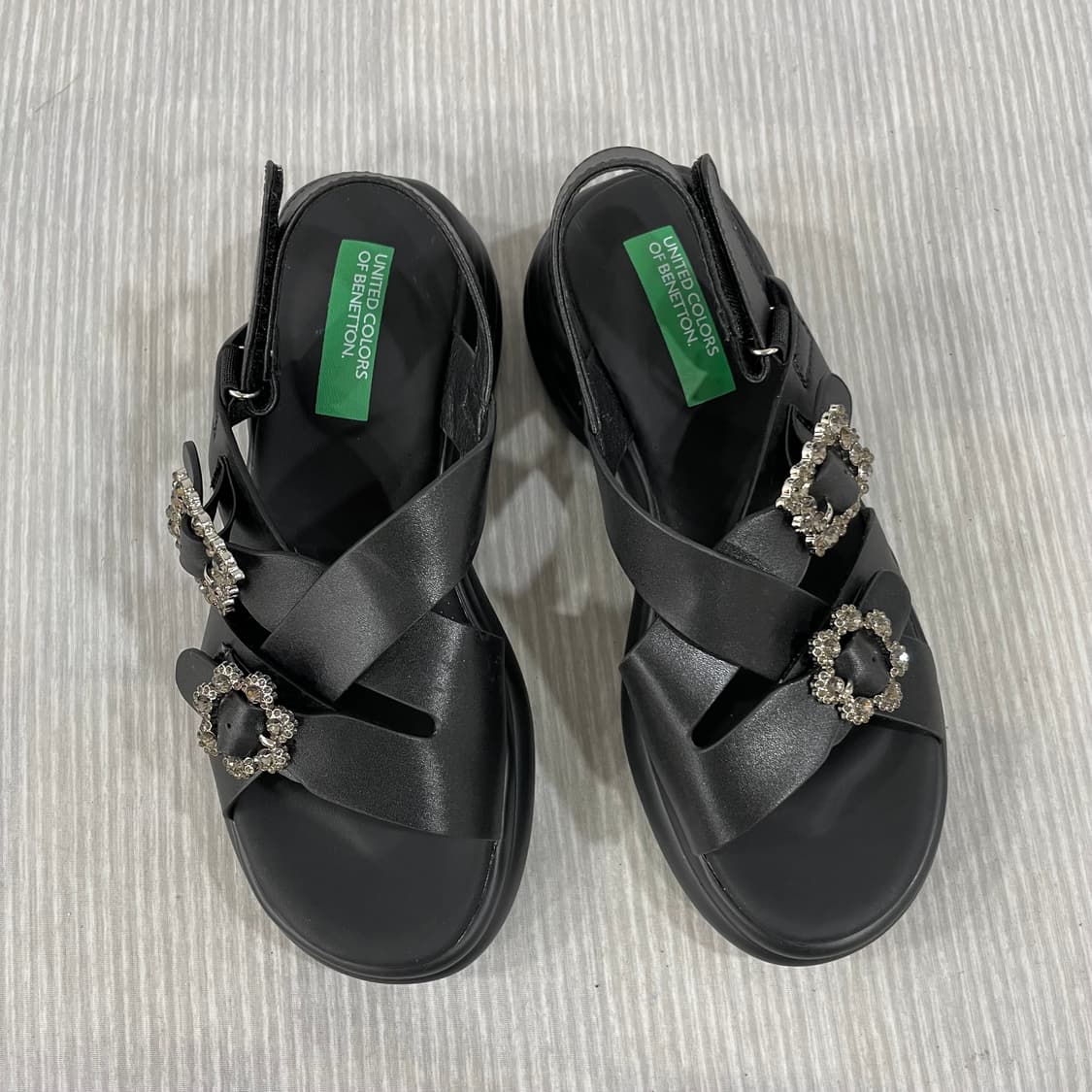 651) 베네통 플랫폼 샌들 245mm 상품이미지2