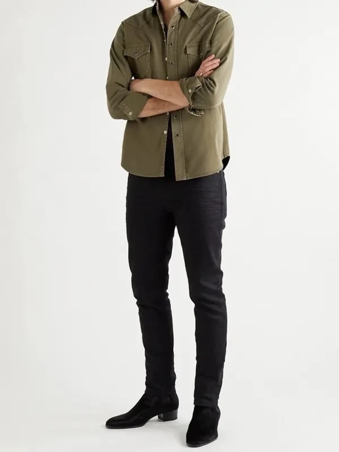 [이준호님 착용] 생로랑 22ss 퍼머넌트 웨스턴 셔츠 상품이미지4