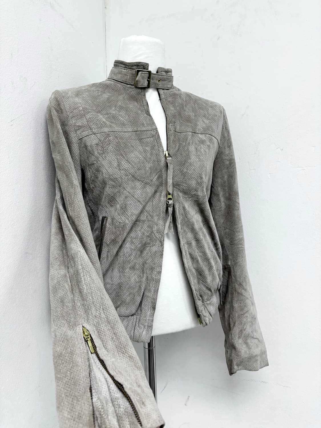 “Vintage”Y2K Mood Beige 2-way Buckle&Zip 상품이미지9