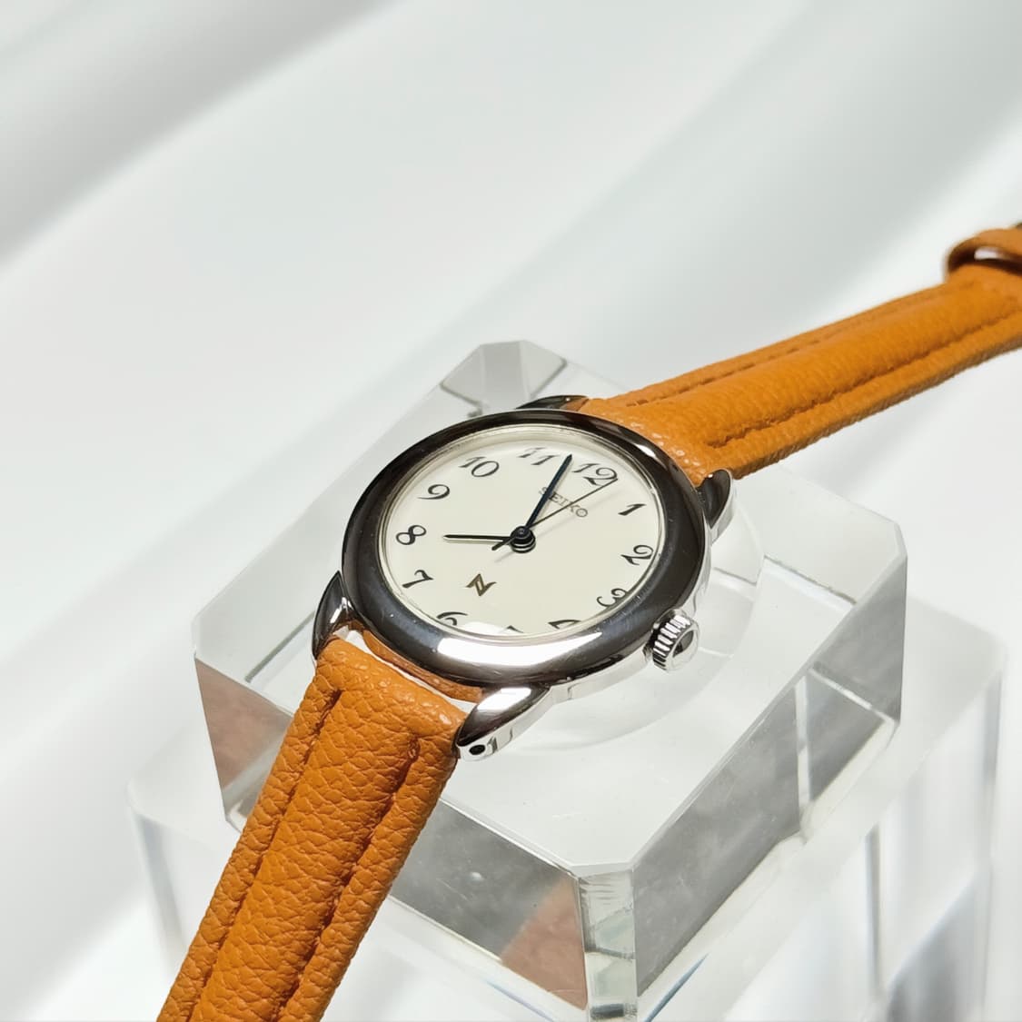 80s90s 빈티지 세이코 노리에 라운드 아라비아 인덱스 워치 상품이미지6