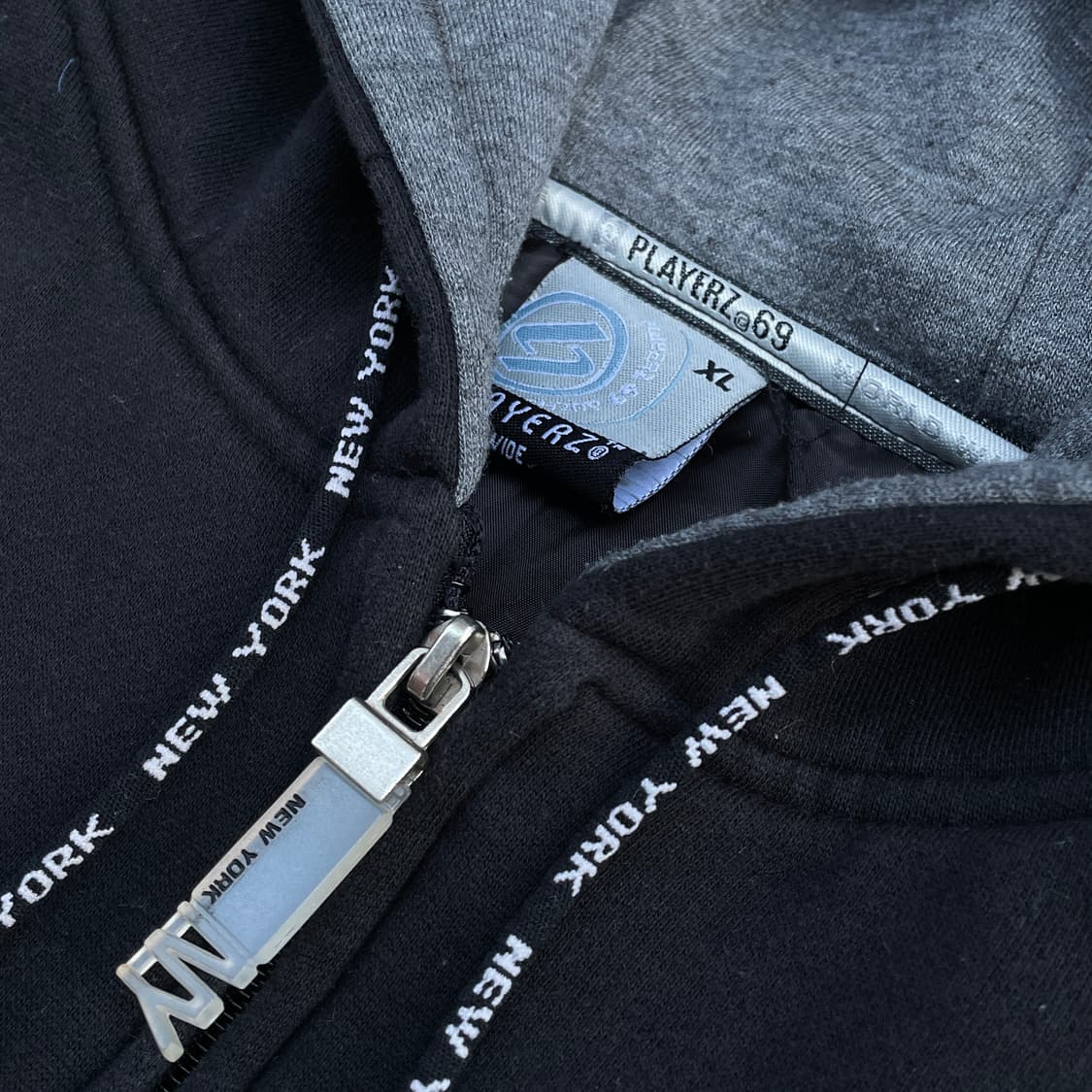 90s 플레이어즈 월드 와이드 사우스 올드스쿨 사이드 후드 집업 XXL 상품이미지5