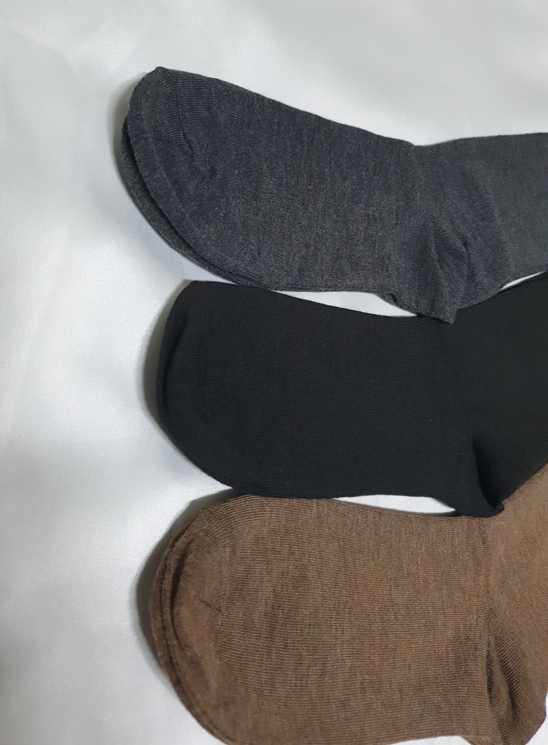 3컬레 가격~ 브라운 그레이 블랙 니삭스 롱 삭스 무릎양말 긴양말  상품이미지4