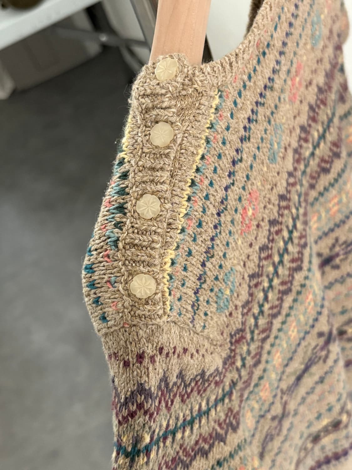 Polo 랄프로렌 우먼라인 페어아일 패턴 반팔 니트 상품이미지3