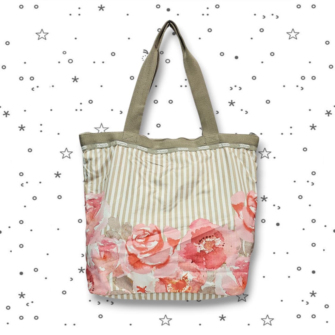 LeSportsac 레스포삭 스트라이프 플로럴 토트백 상품이미지2