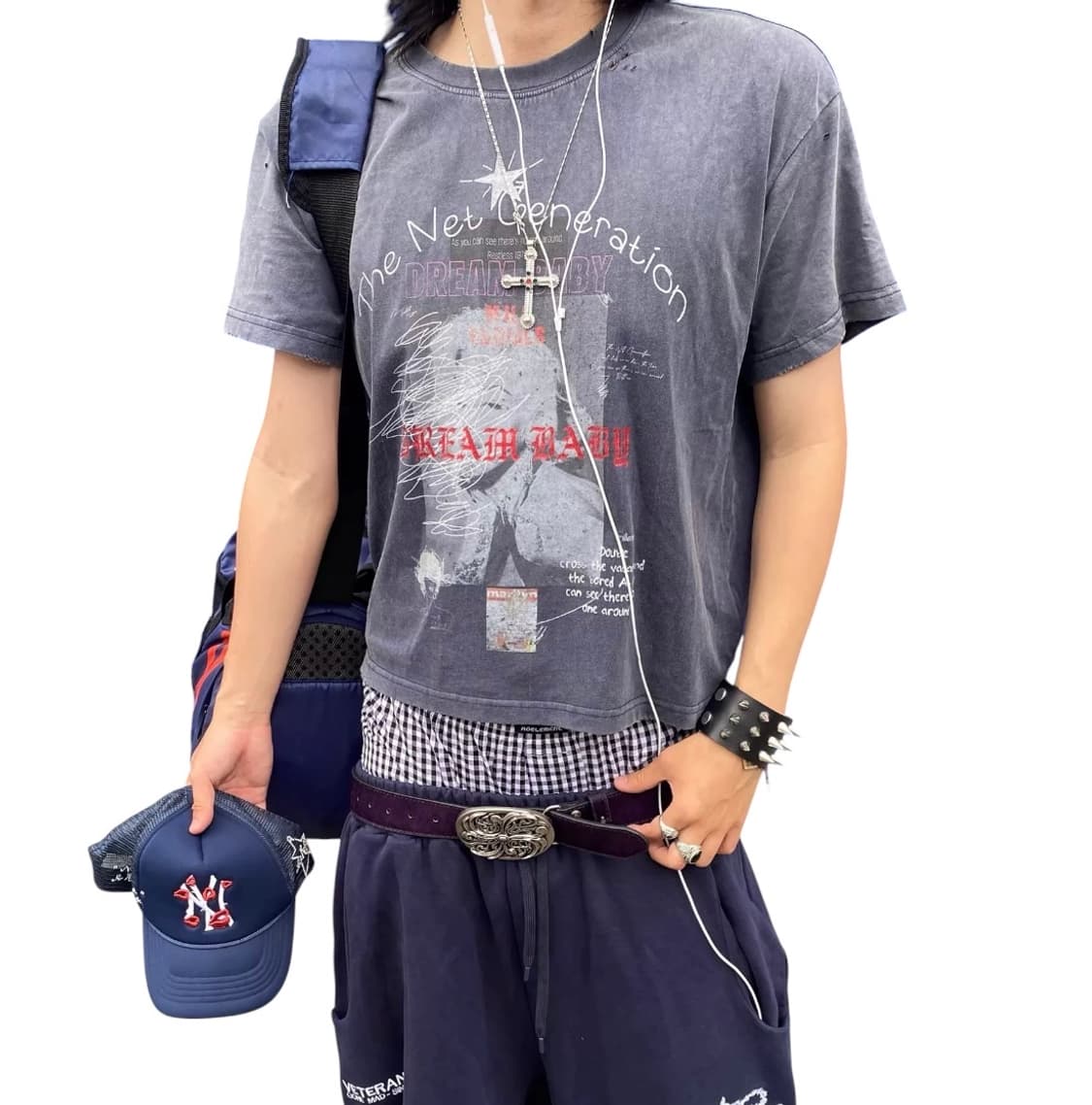 VINTAGE mood distressed pade T-shirt 상품이미지1