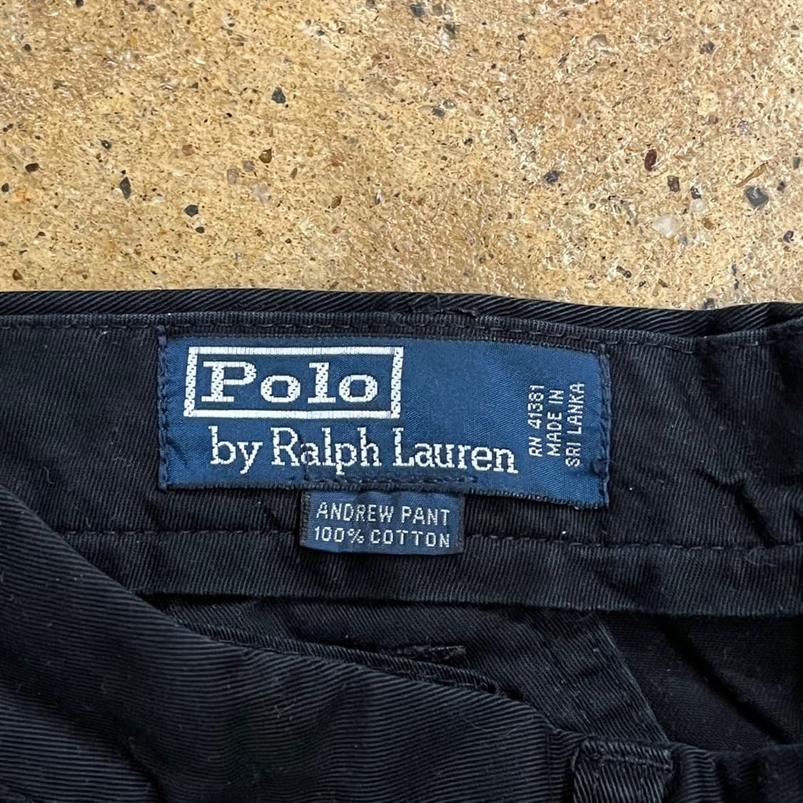 [정품] 폴로 랄프로렌 블랙 면바지 b15 상품이미지4