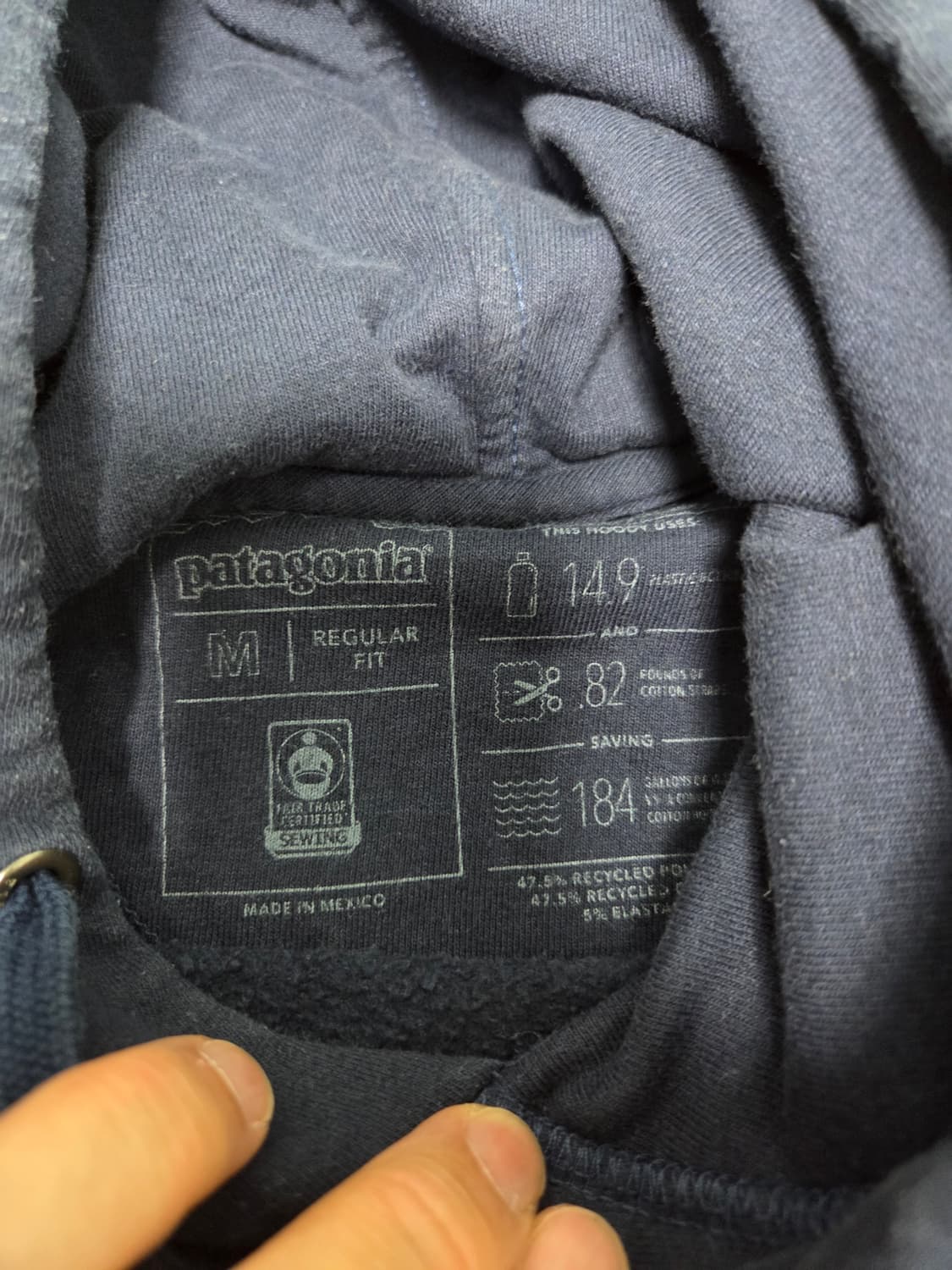 파타고니아 후드티 네이비 상품이미지4