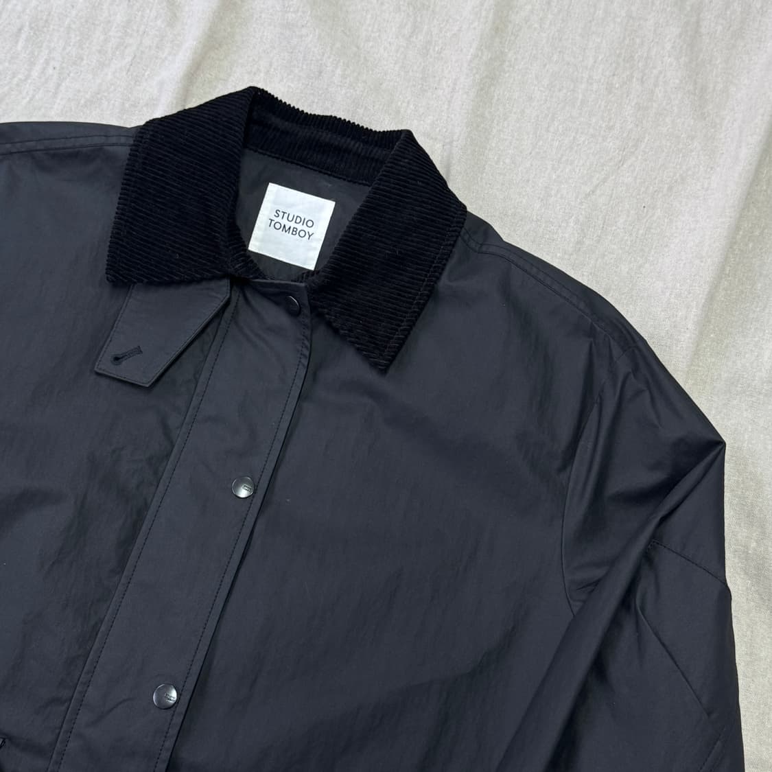 스튜디오톰보이 블랙 왁스자켓 F 상품이미지1