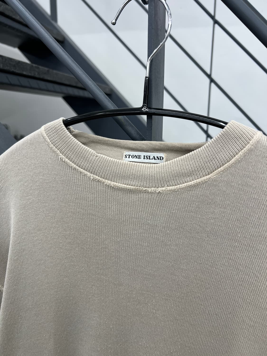 스톤아일랜드 00s 와펜 탄베이지 코튼 니트 상품이미지10