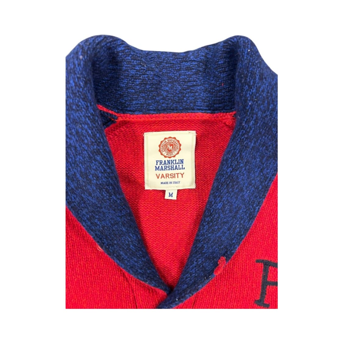 M) 프랭클린마샬 이탈리아산 배색 울 가디건 TK-034 상품이미지2