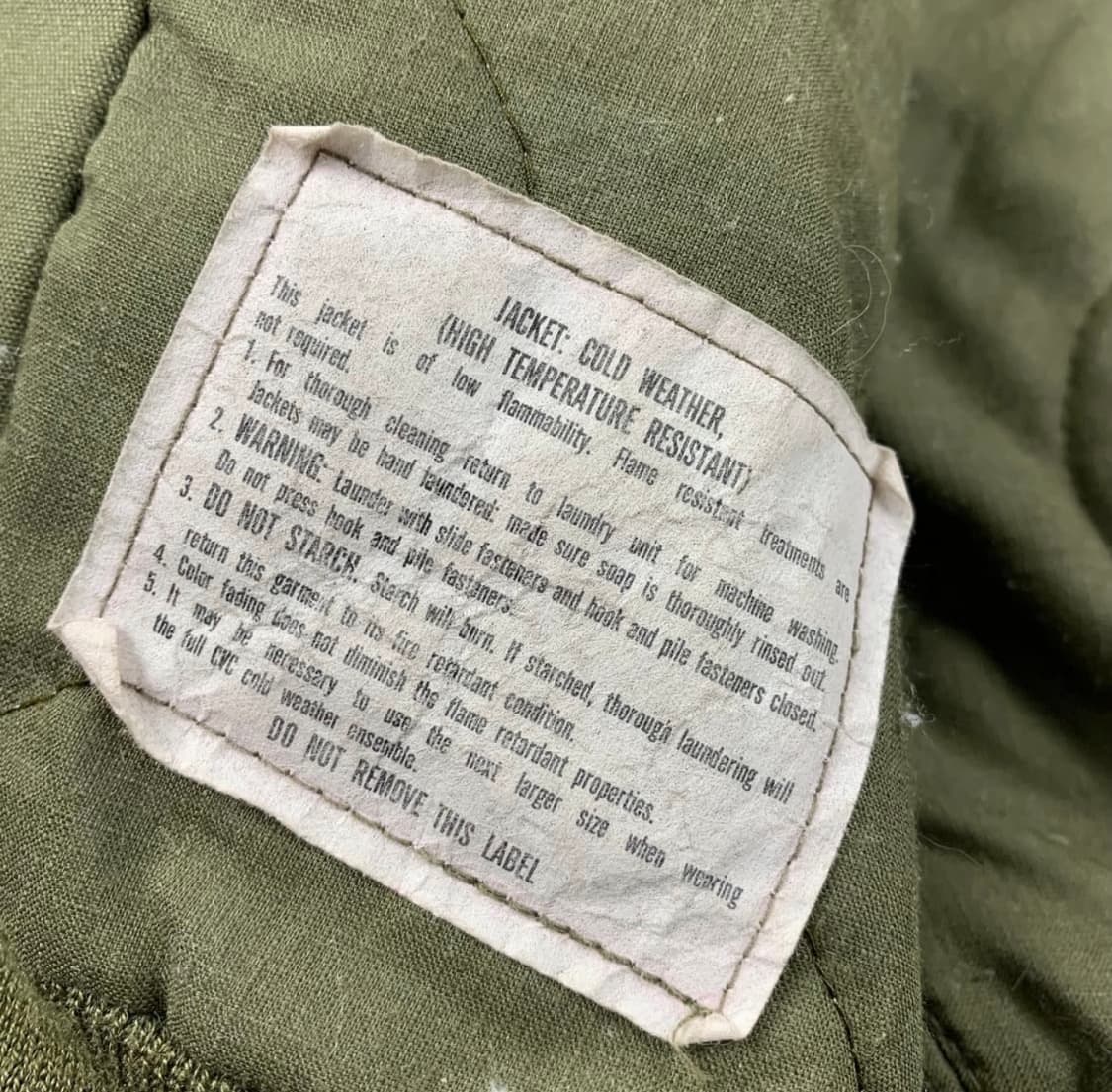 80s 미군 CVC 탱커자켓 알파인더스트리 생산 / S 레귤러 상품이미지6