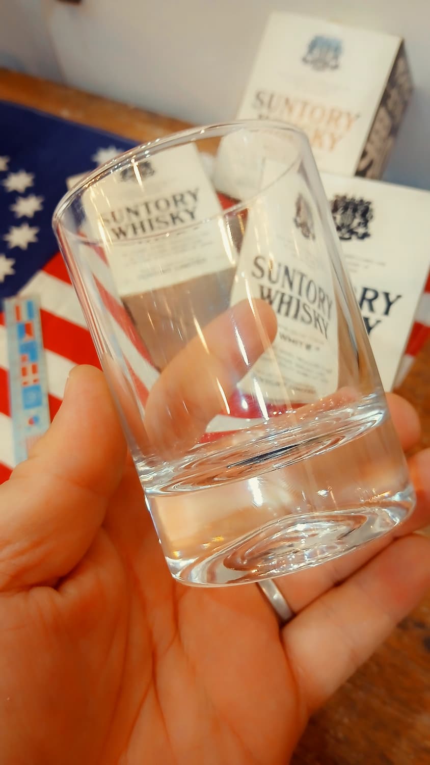 일본 산토리 위스키 화이트 글라스 잔 ( 상품이미지2