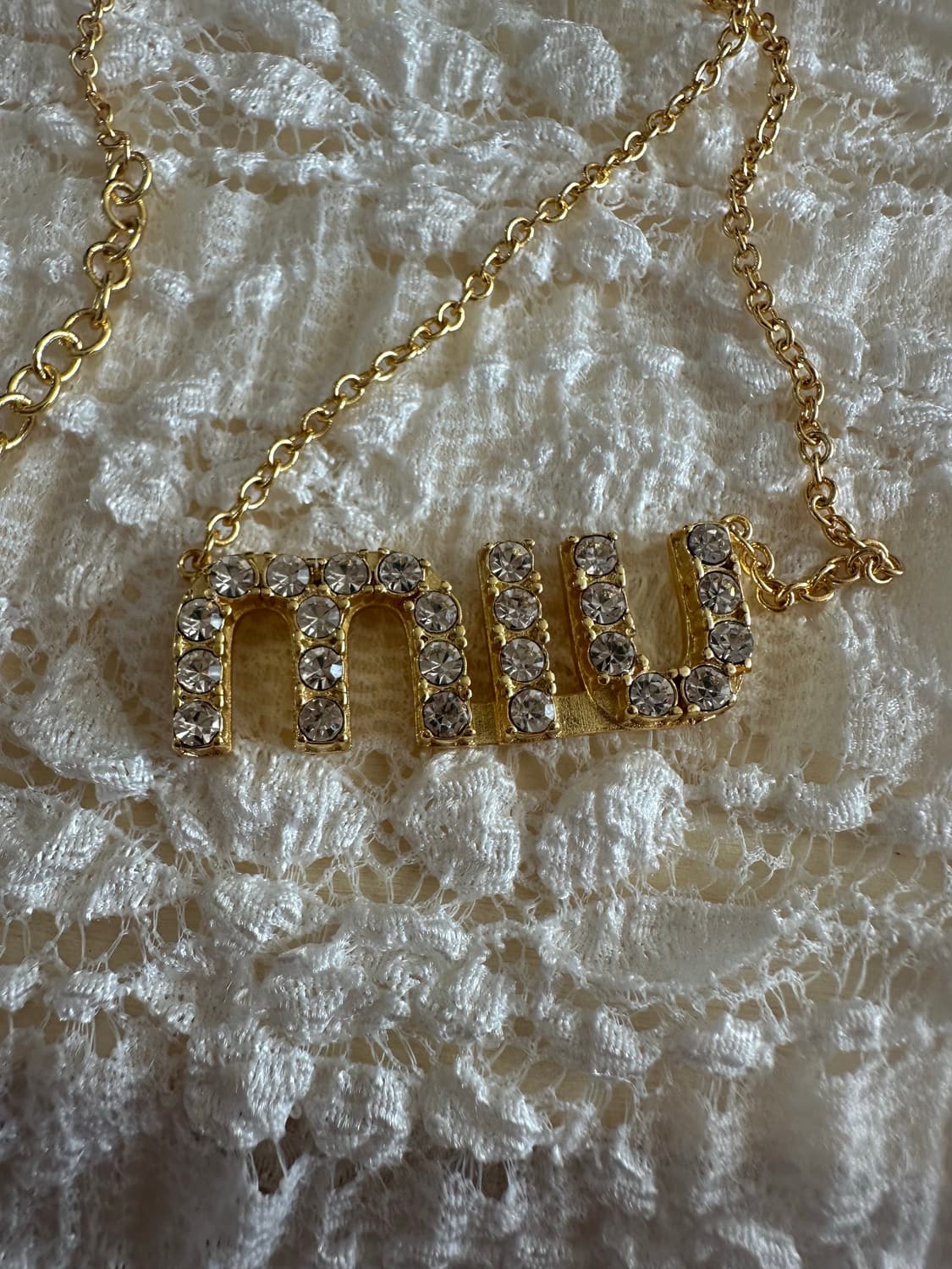 미우 업사이클링 옐로우골드 목걸이(42-50센티) 상품이미지1