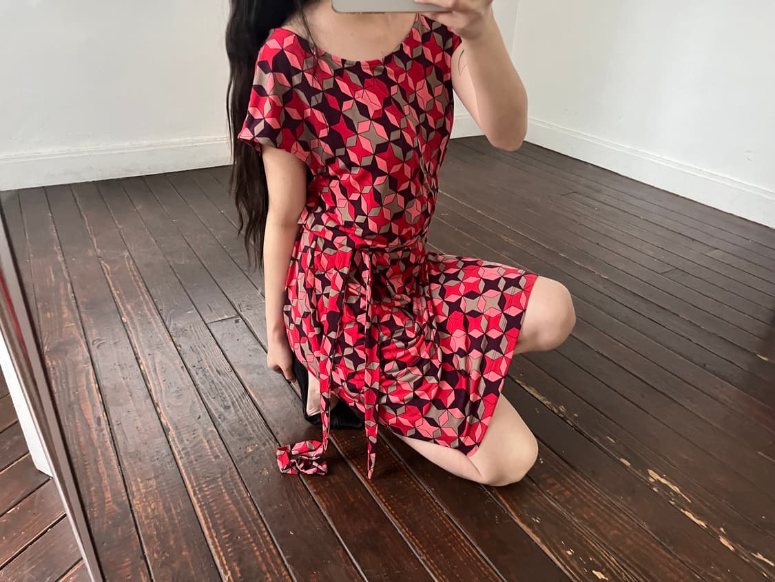 기하학 패턴 드레스 상품이미지2