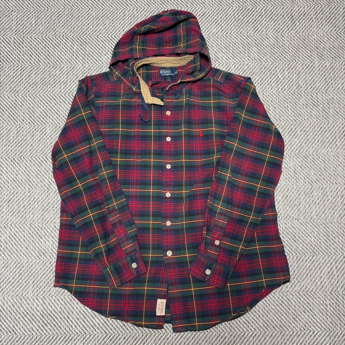 90s Polo Hooded Flannel 상품이미지1