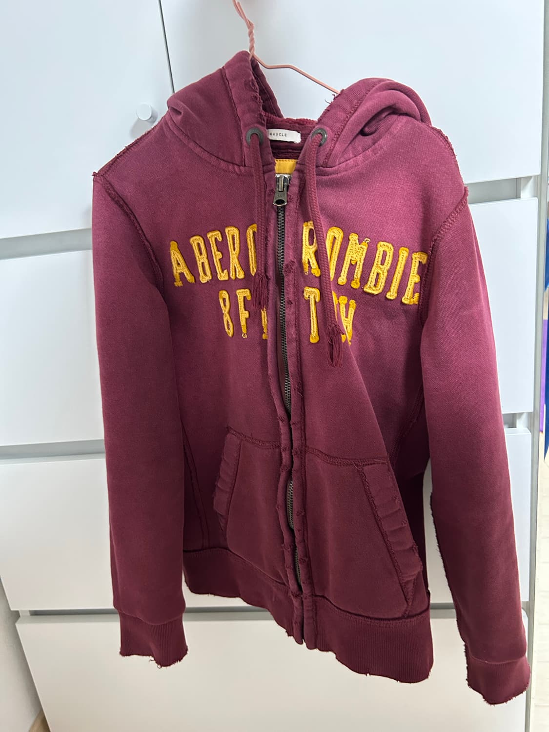 아베크롬비 버건디 후드  상품이미지2