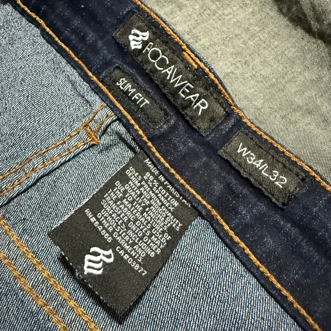 Slim Fit Moto / Biker Denim Jeans 상품이미지9