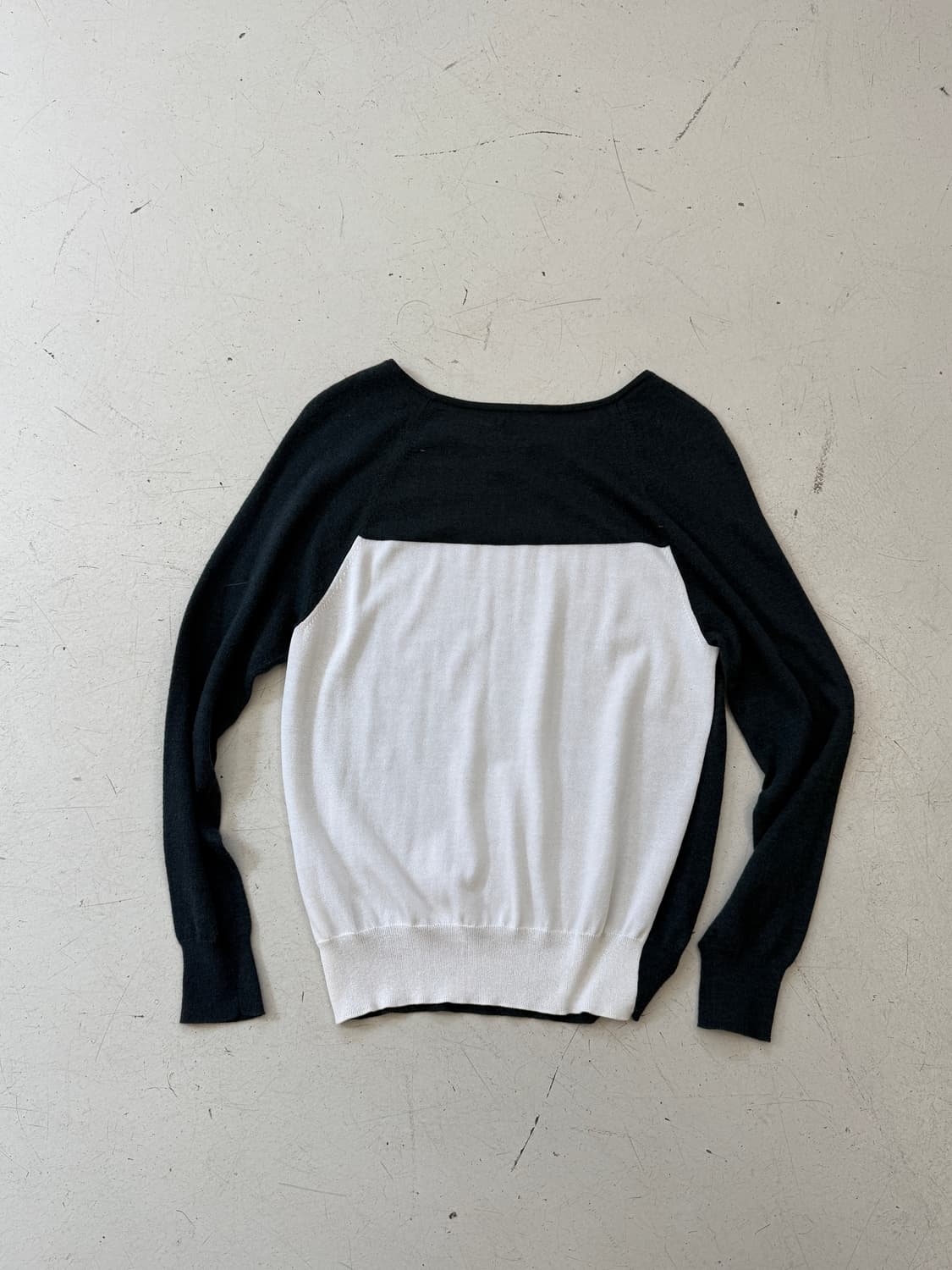 colorblock round knit  상품이미지7
