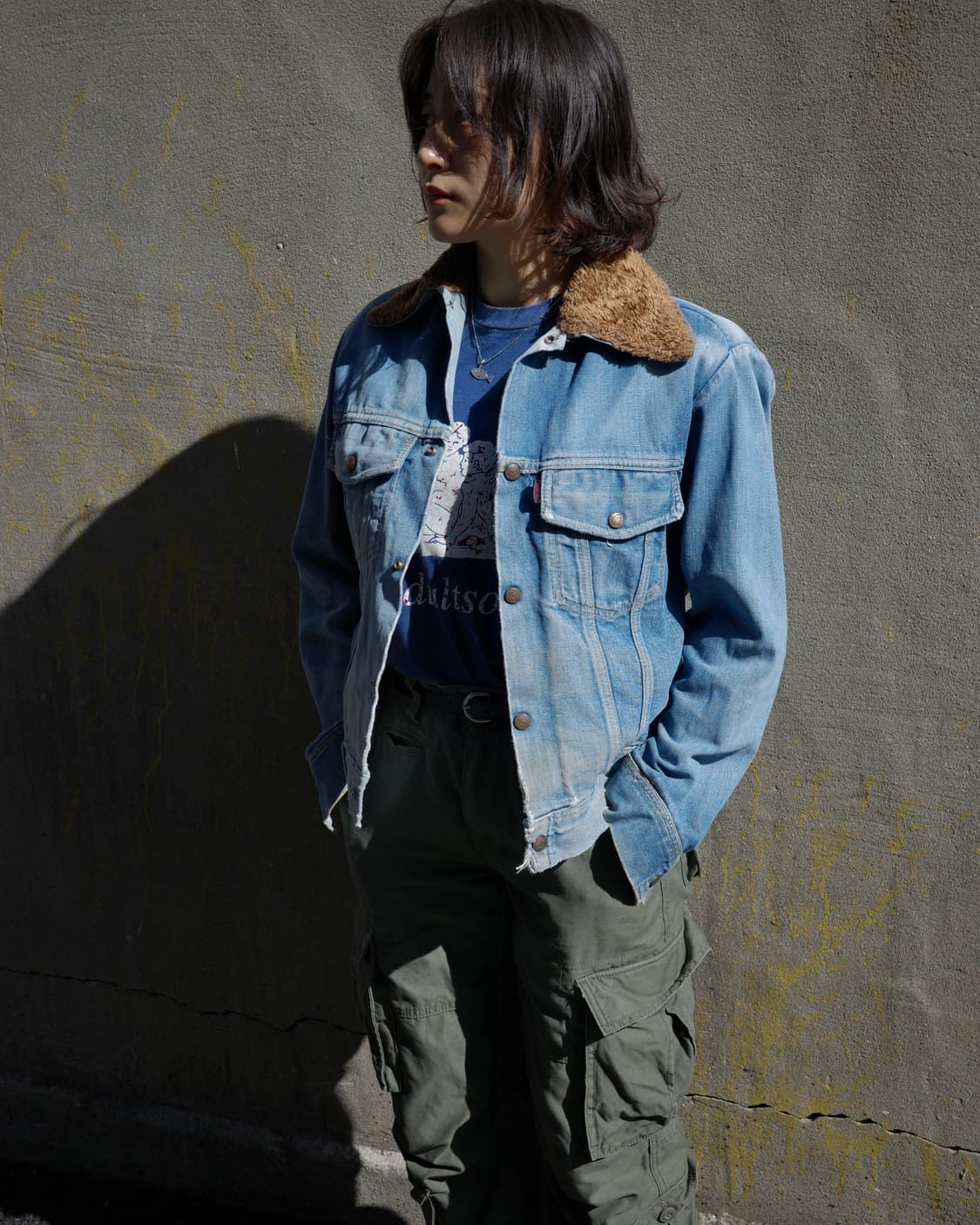 70‘s ly 웨스턴 쉐르파 데님 자켓 상품이미지9