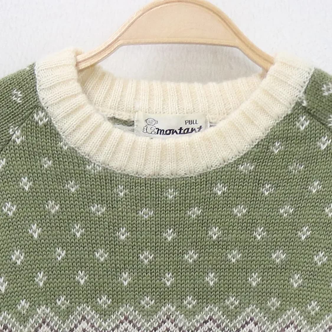 MONTANA  눈꽃패턴 투톤 울 혼방 니트 61412 상품이미지3