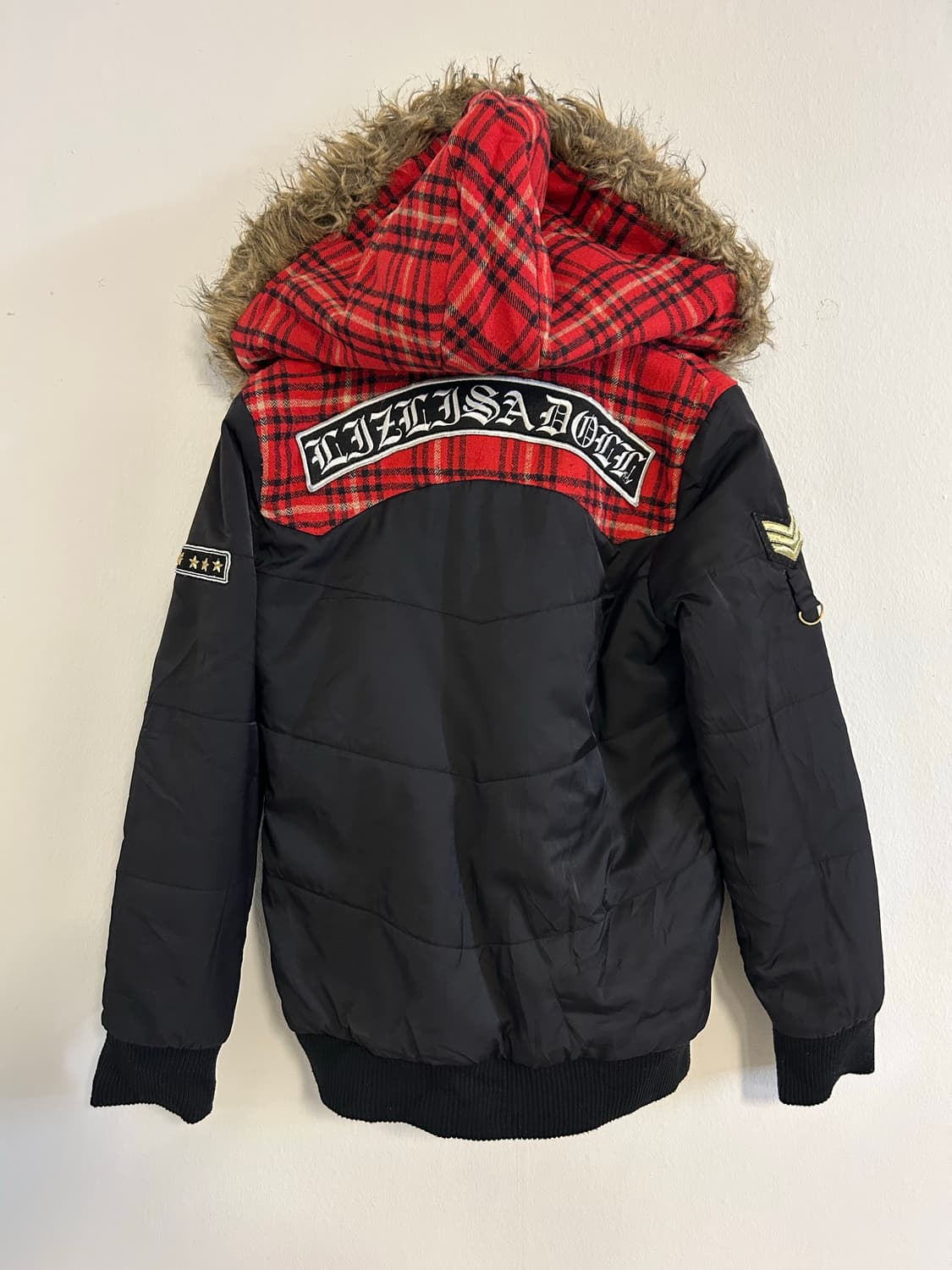 LIZ LISA DOLL 체크 리버서블 퍼후드 패딩 점퍼 상품이미지3