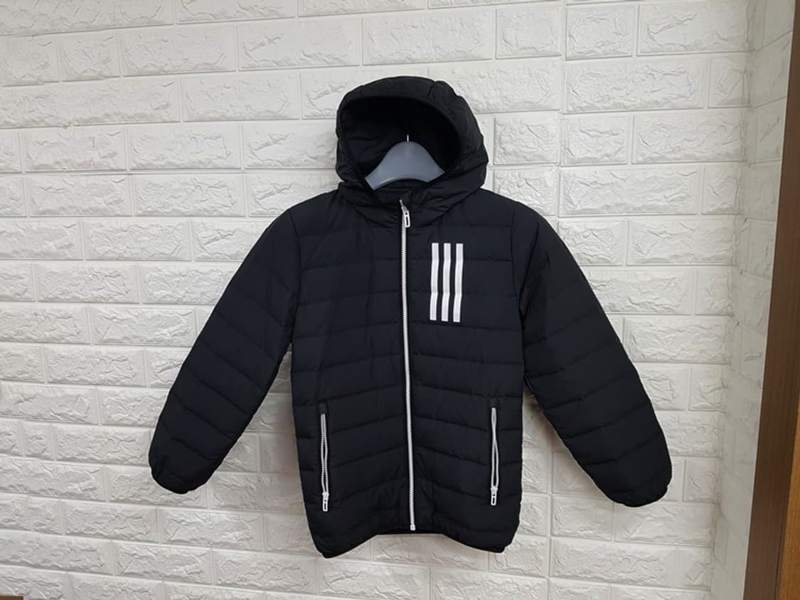 아디다스 슬림 패딩 점퍼 키즈130 경량 상품이미지1