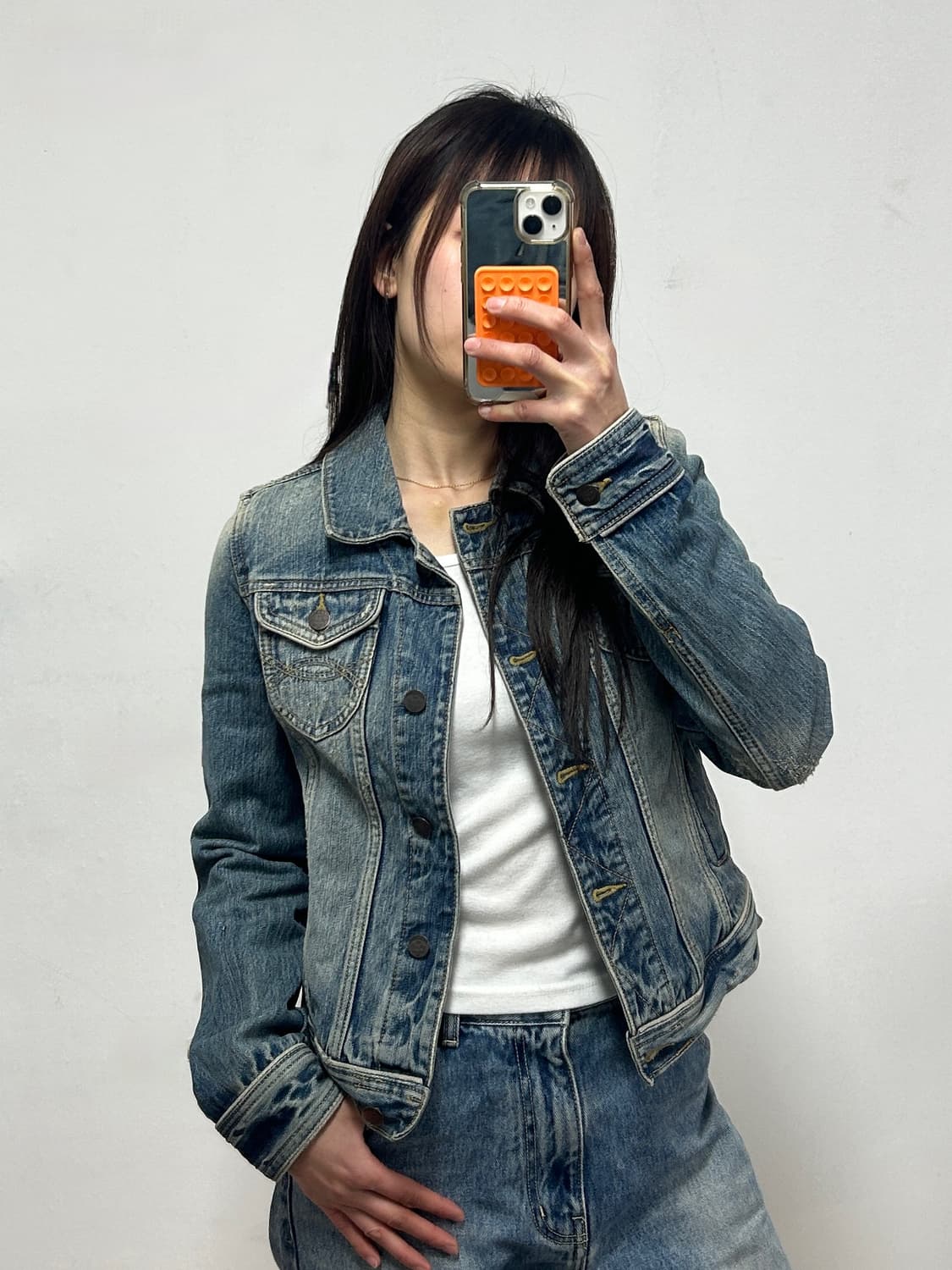 아베크롬비 중청 워싱 데님 자켓 상품이미지2