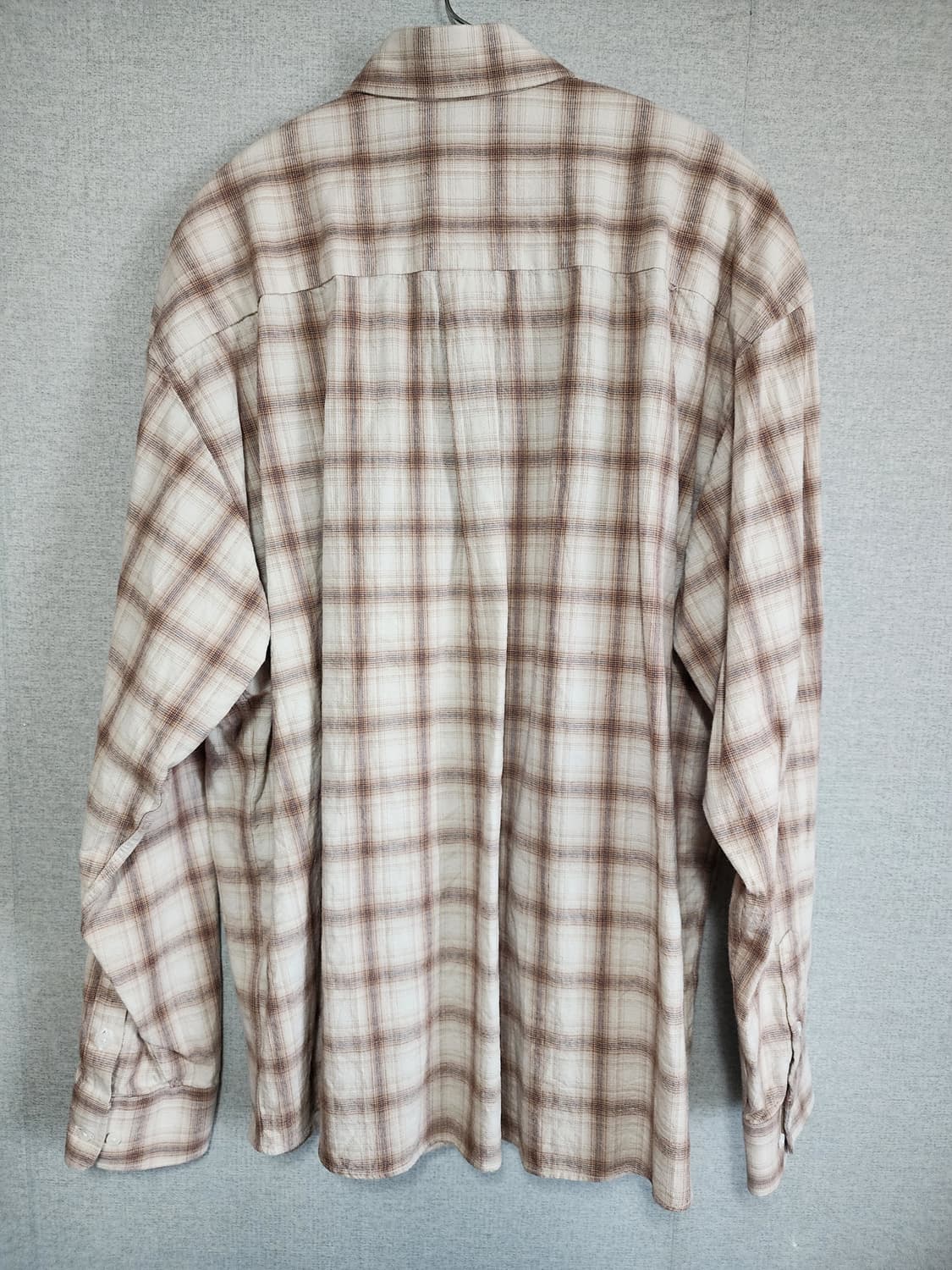 [3] 퍼렌 릴렉스드 체크 셔츠 베이지 상품이미지2