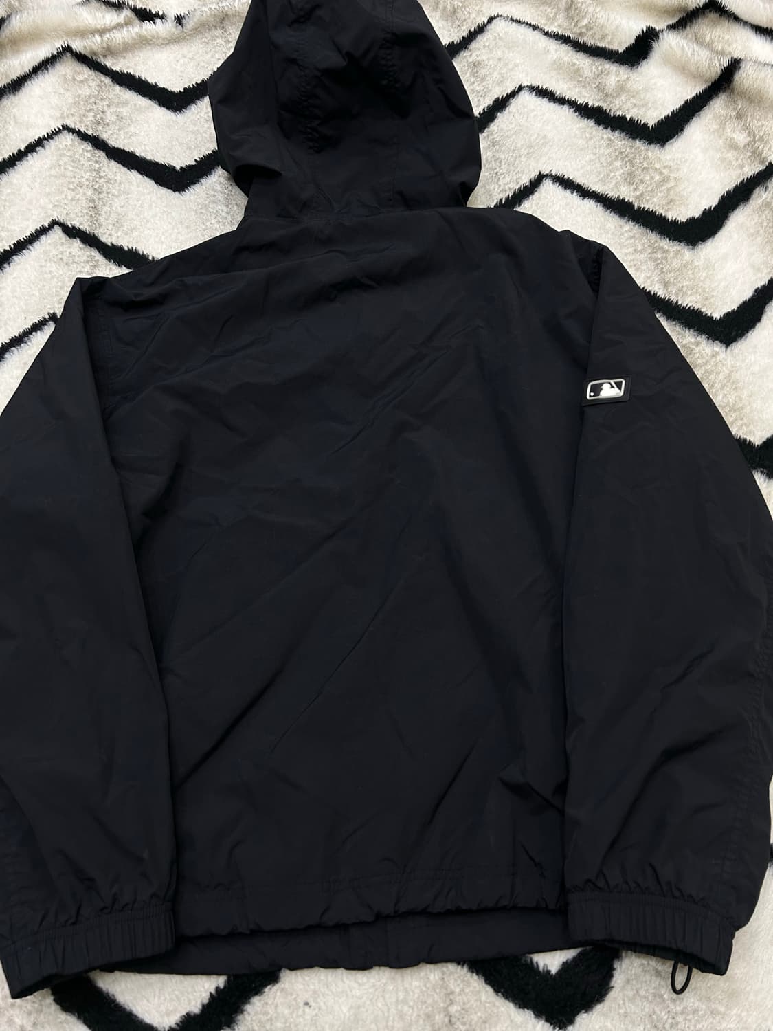 [L]MLB 뉴욕양키스 후드 바람막이/블랙 상품이미지6