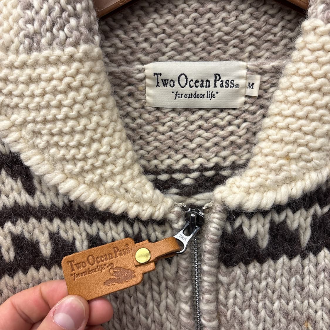 Two Ocean Pass 제팬 빈티지 루돌프 패턴 코위찬 스웨터 N96 상품이미지6