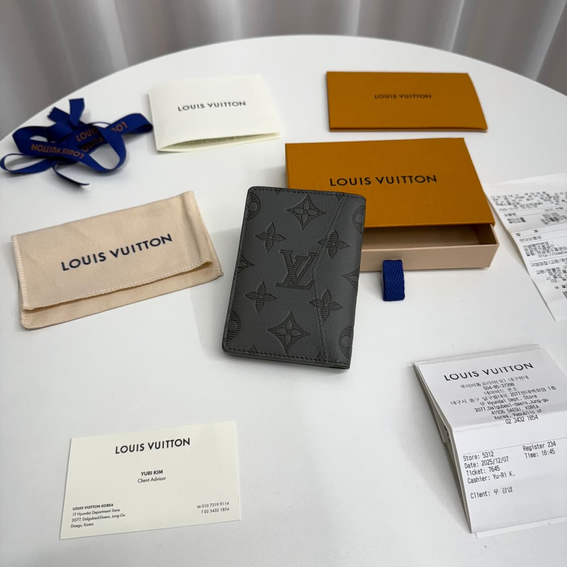 [25년 12월/ 백화점] 루이비통 쉐도우 오거나이저 지갑 그레이 상품이미지3