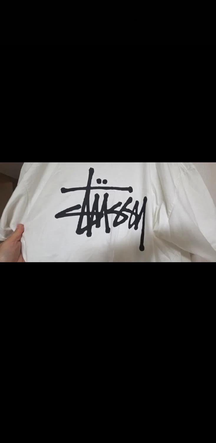 스투시 베이직 반팔 블랙,화이트 XL 상품이미지4