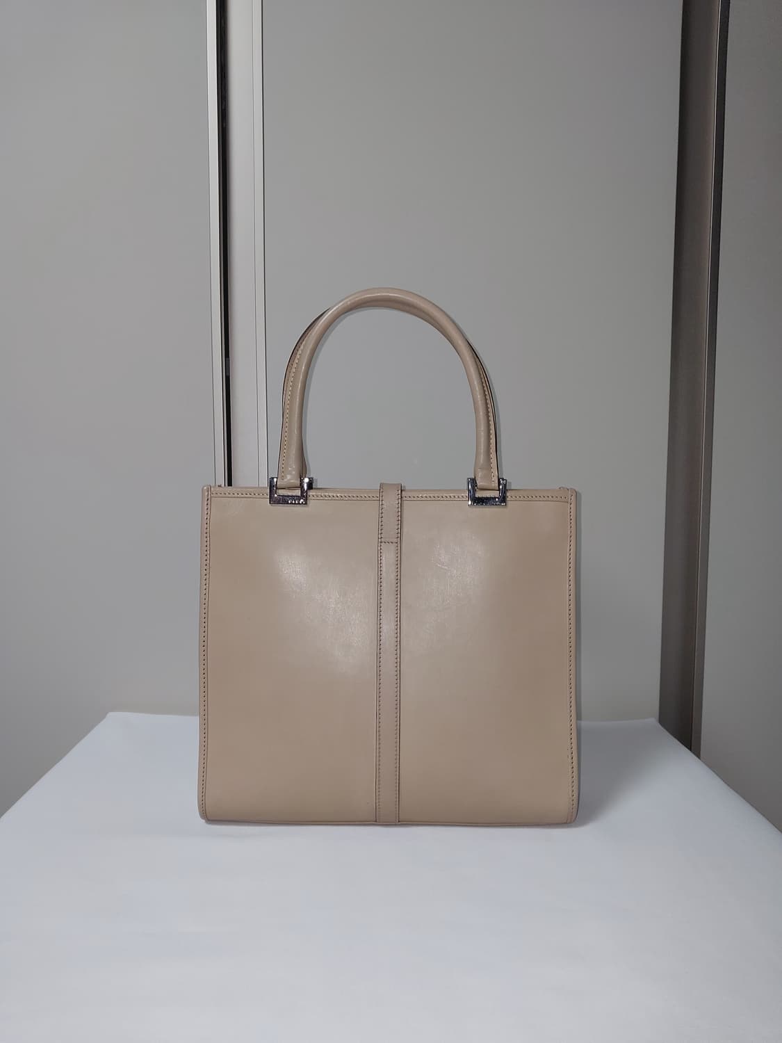 구찌 빈티지 레더 재키백 베이지 상품이미지6