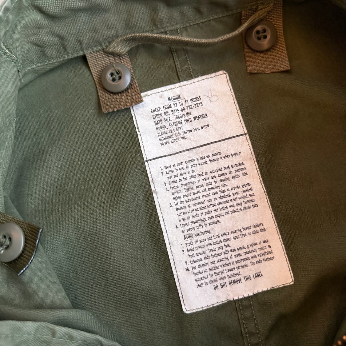 US army m-65 피숴테일 파카 상품이미지8