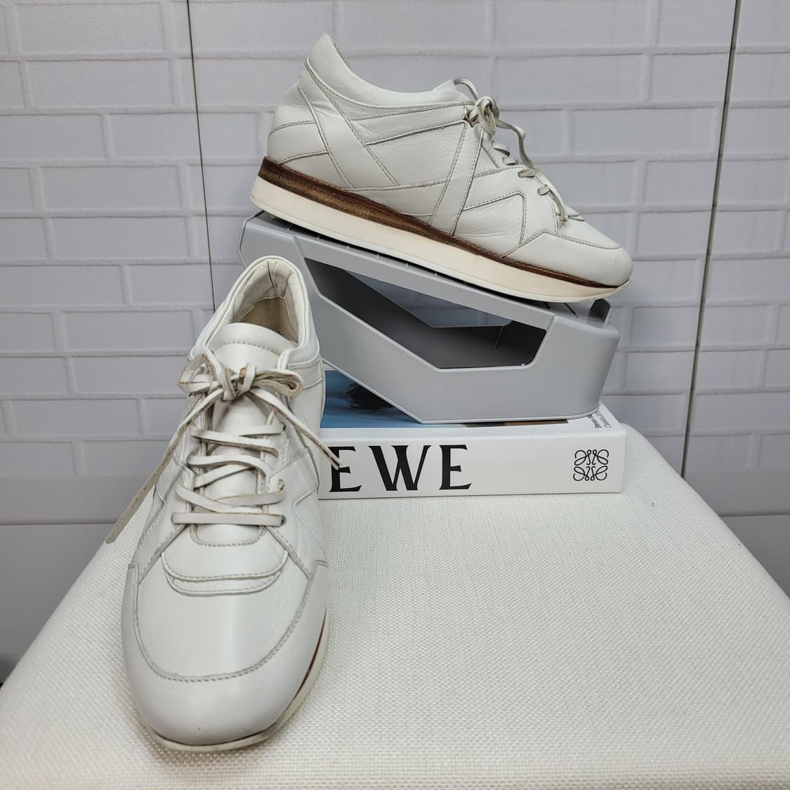 지미추 가죽 스니커즈 운동화 신발 Made in Italy 245사이즈 상품이미지3