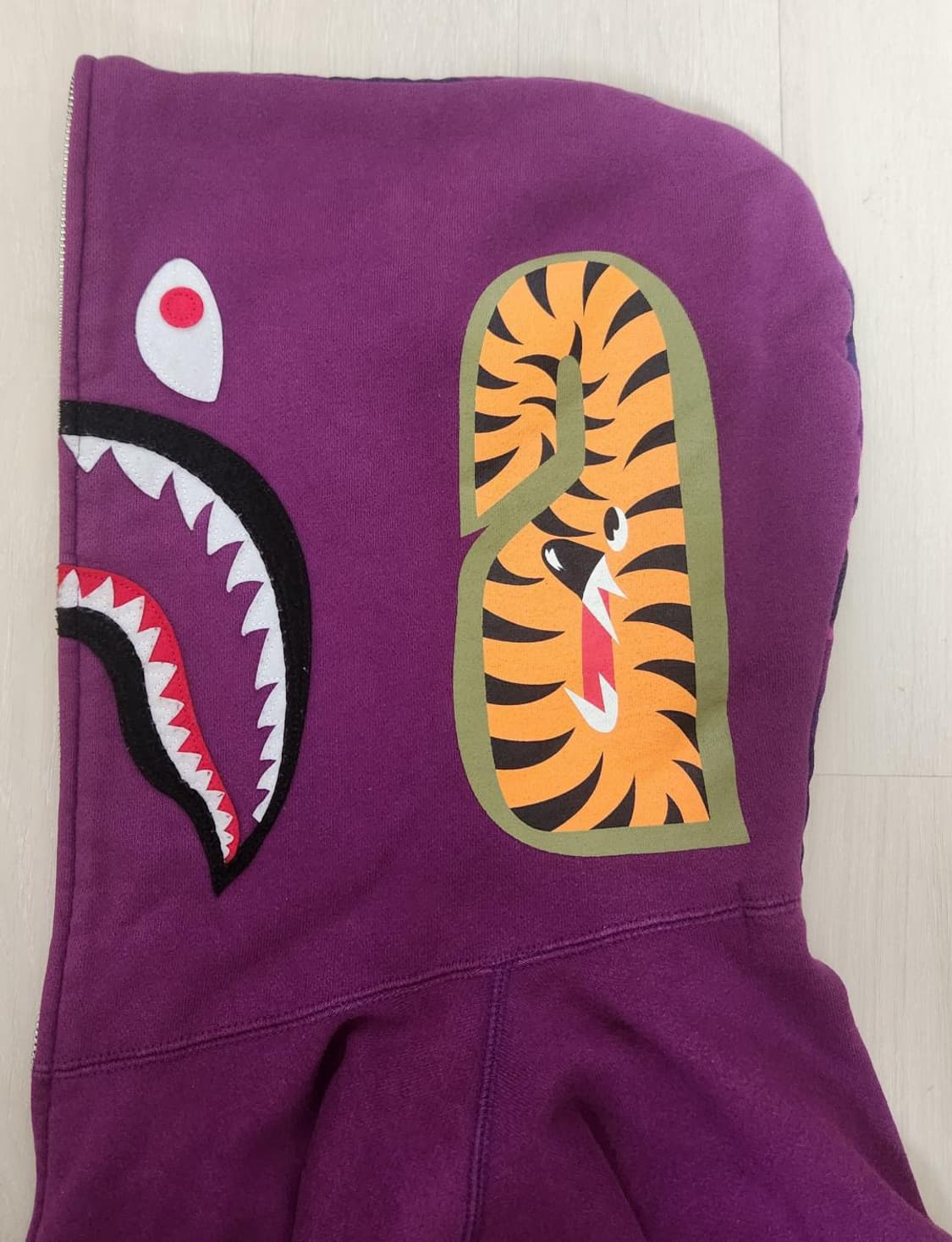 베이프 컬러 카모 자이언트 샤크 퍼플 후드 (더안파는 희귀제품) 상품이미지2