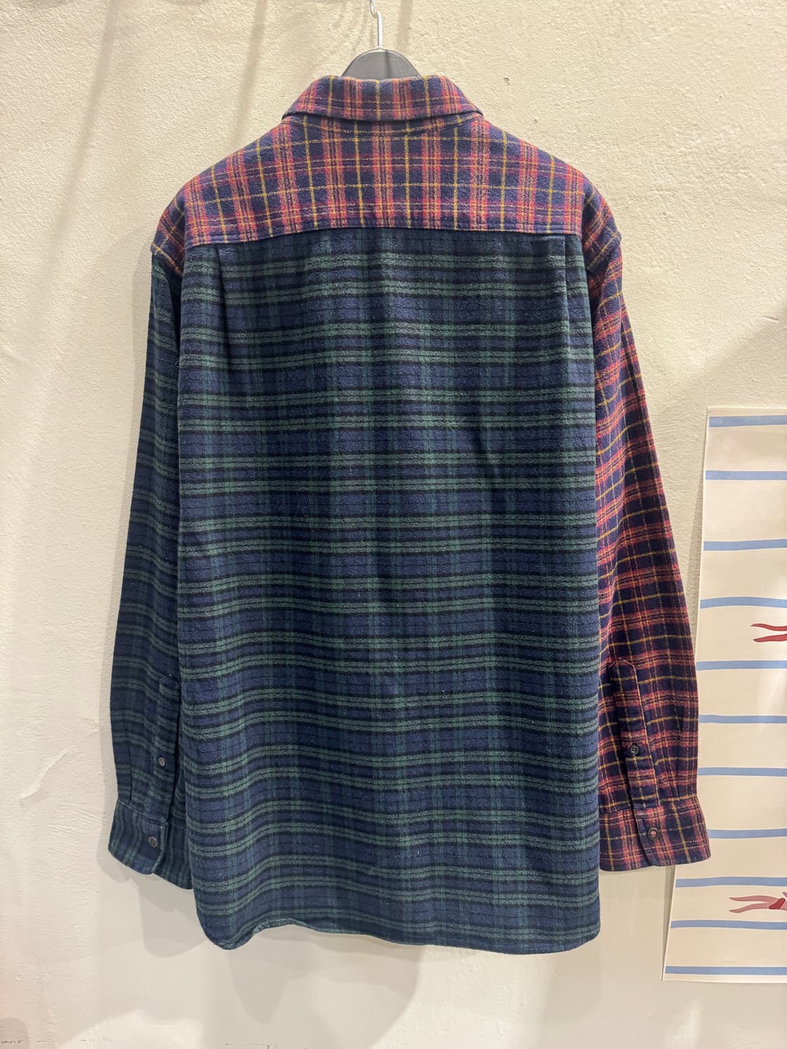 japan hush puppies 배색체크 셔츠 상품이미지7