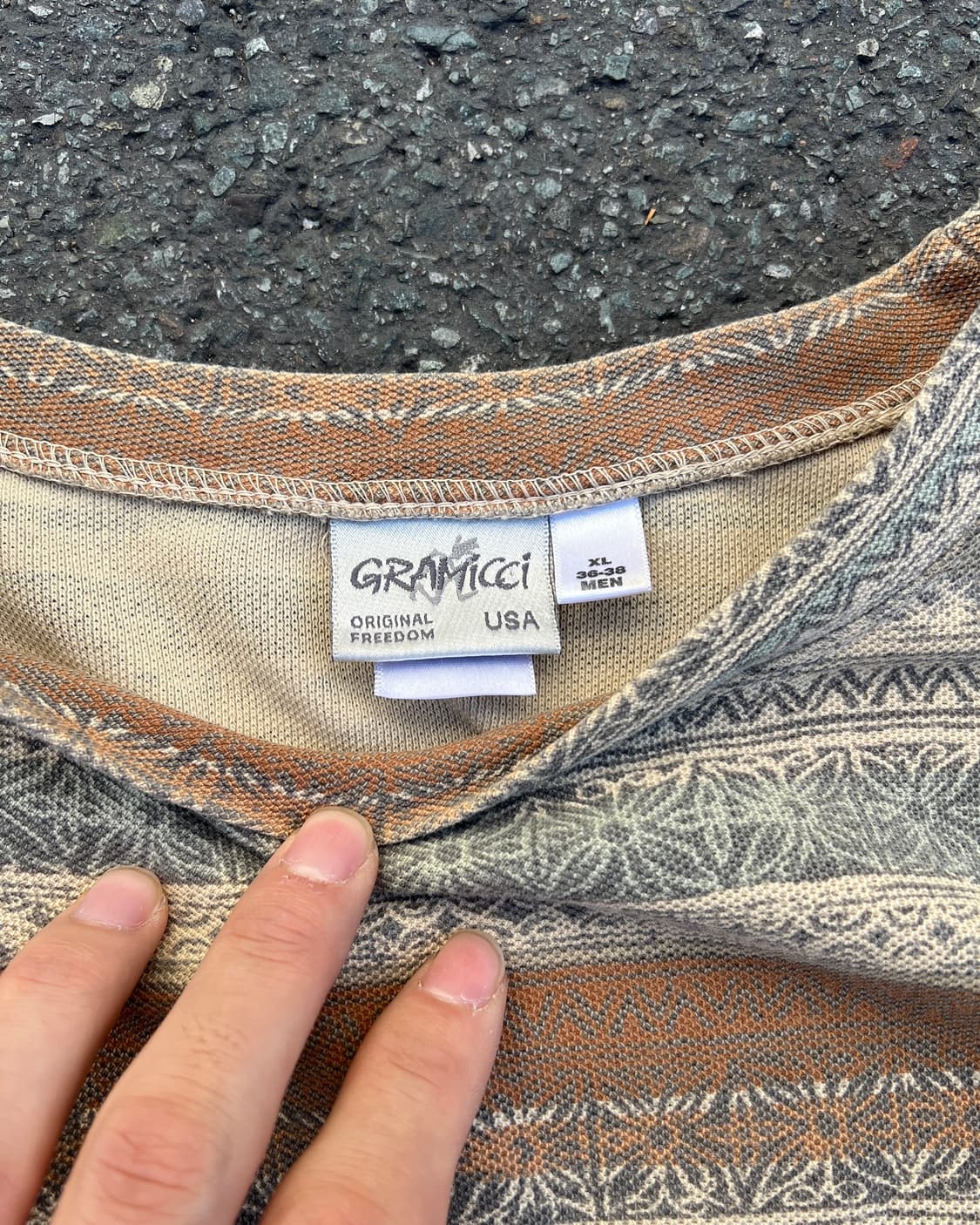 [XL] 90s 그라미치 트라이벌 스트라이프 티 상품이미지4