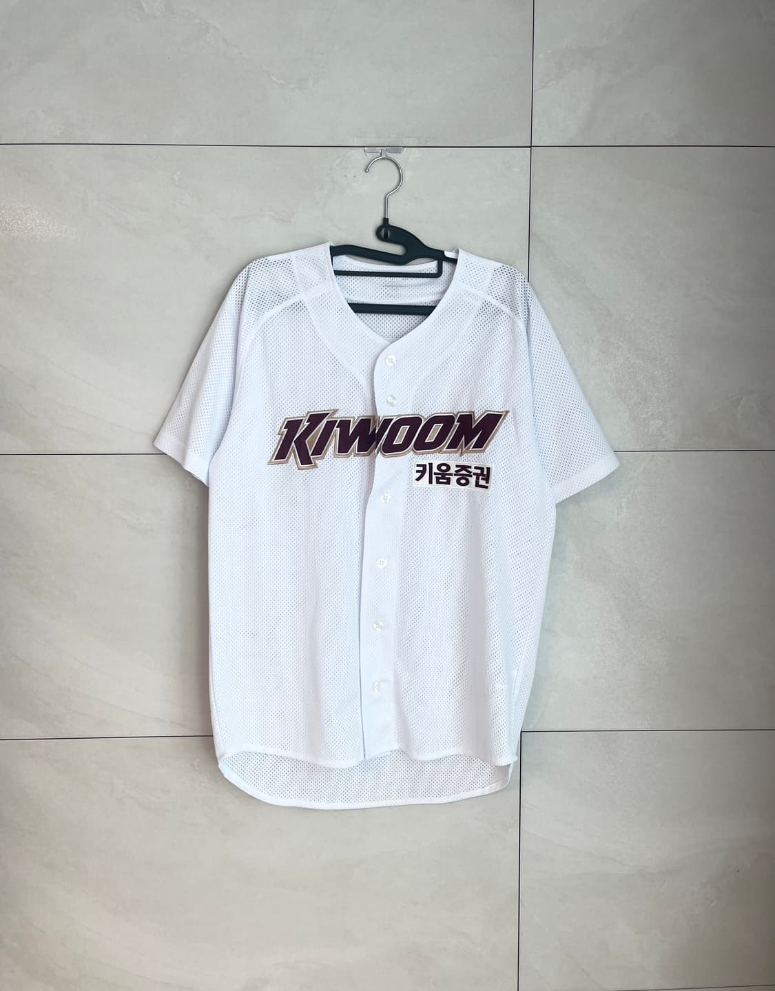 키움 히어로즈 이정후 마킹 홈 아구 유니폼 (M/95)  상품이미지2