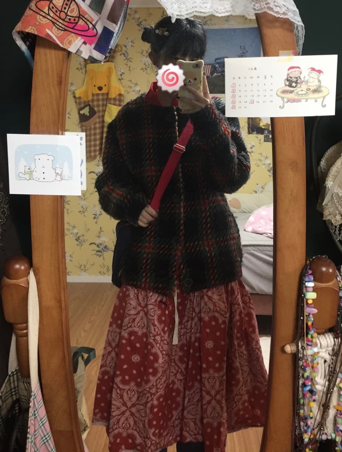 Moussy 마우지 페이즐리 스커트 상품이미지1