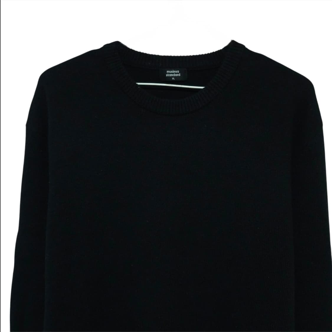 무신사 니트티셔츠 100-105 블랙 상품이미지2
