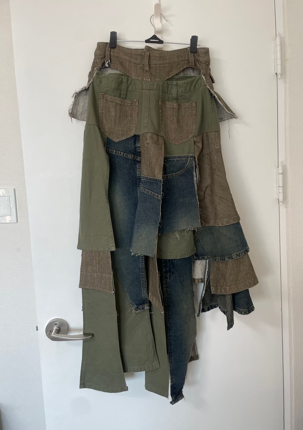 핸드메이드 데님 롱스커트 상품이미지2